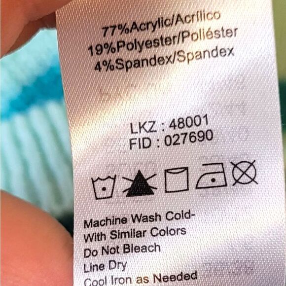 Lascana Women's Sea Foam Striped Over Sized Sweater Size US 4/6 - Picture 6 of 7